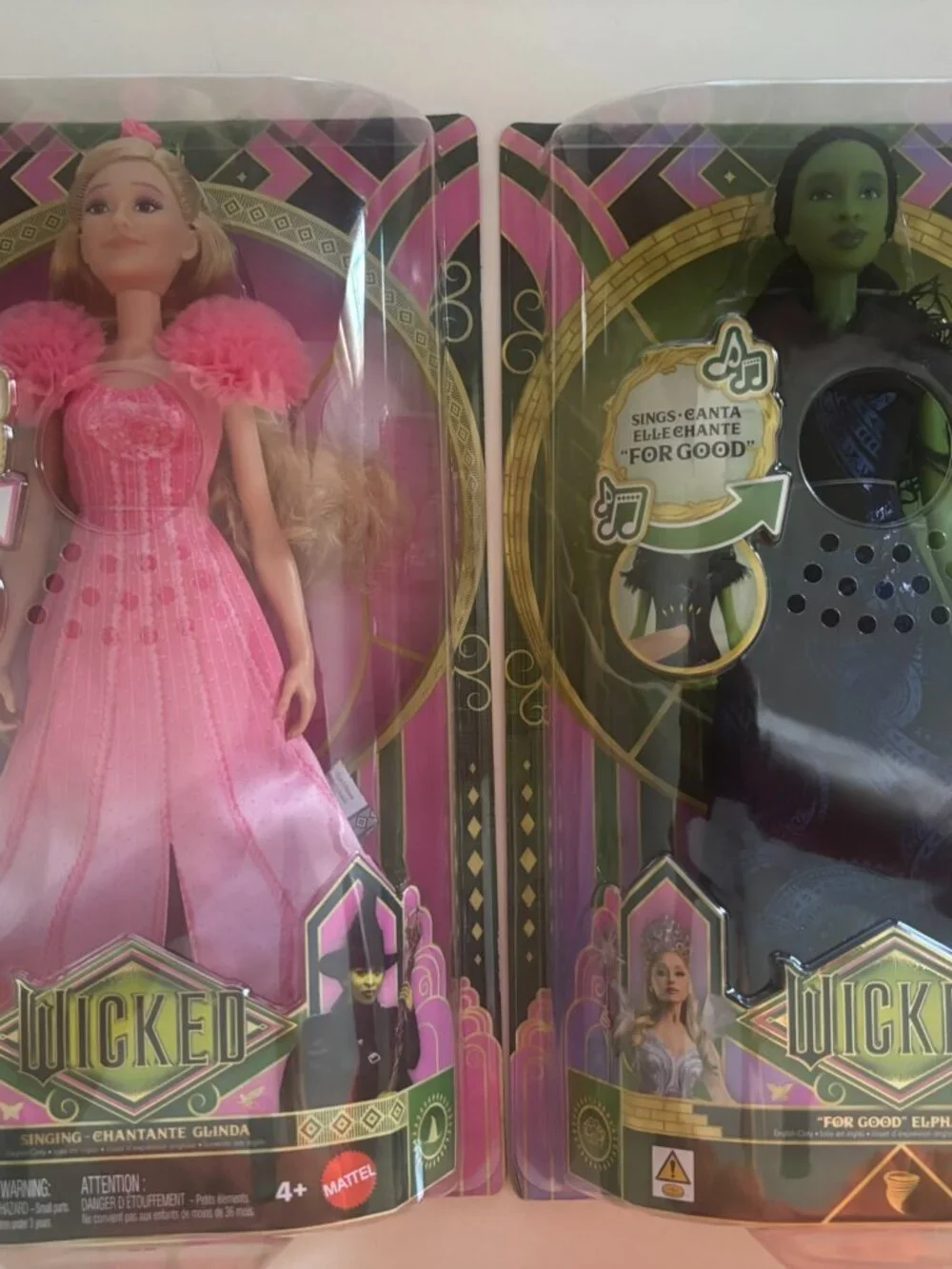 NEW Wicked Singing Glinda & Elphaba 11'' Fashion Doll Figures